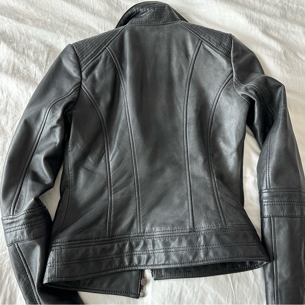 Bernardo Leather Moto Jacket - Picture 3 of 13